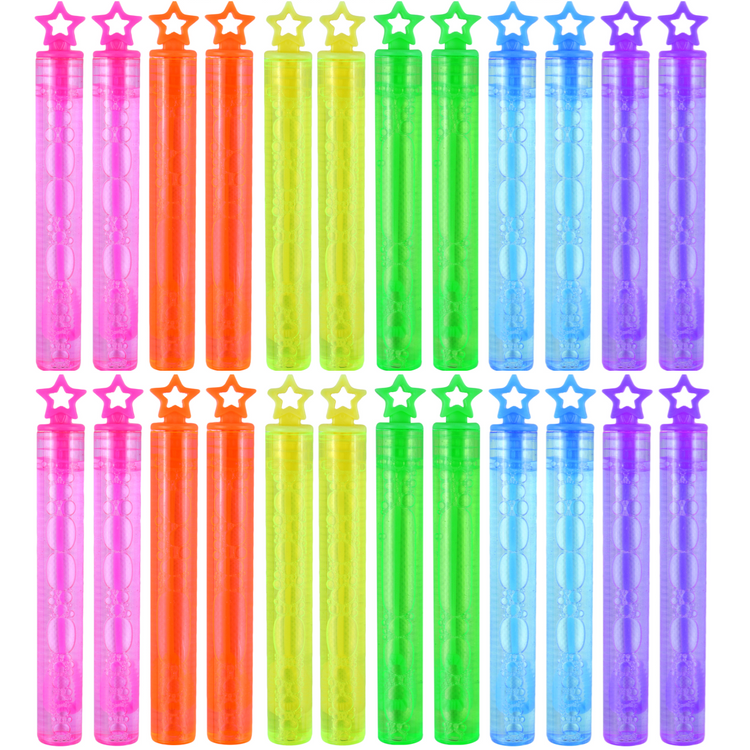 Kids Bubble Wand Party Bag Fillers Birthday Favours Bulk Pack 4-144 Bubble Tube