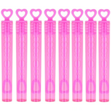 8 Pink Heart Bubble Tubes
