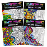A4 Adult Colouring Book Anti Stress 48 Page Books Relax Mind Therapy For Adults