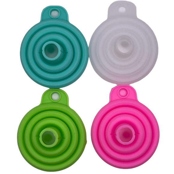 silicone funnels 4 colours
