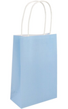 Light blue paper party gift bag