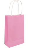 Light pink paper party gift bag