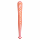Inflatable baseball bat with wooden pattern on a white background