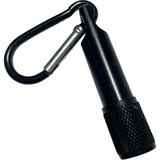 Black LED Torch with carabiner clip