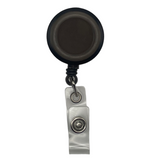 black round retractable id badge holder keyring