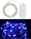 Blue 20 LED string fairy lights 2m length
