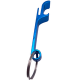 Keyring bottle opener blue