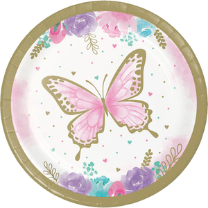 Butterfly party tableware set