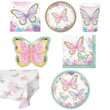 Butterfly party tableware set