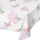 Butterfly party paper tablecover