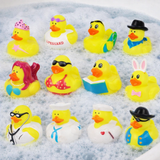 12x Rubber Duck Bath Toys Kids Party Gift Raffle Prize Yellow Pool Decoration