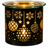 Tea Light Oil Burner Glass Wax Melt Warmer Metal Candle Holder Xmas Gift Idea