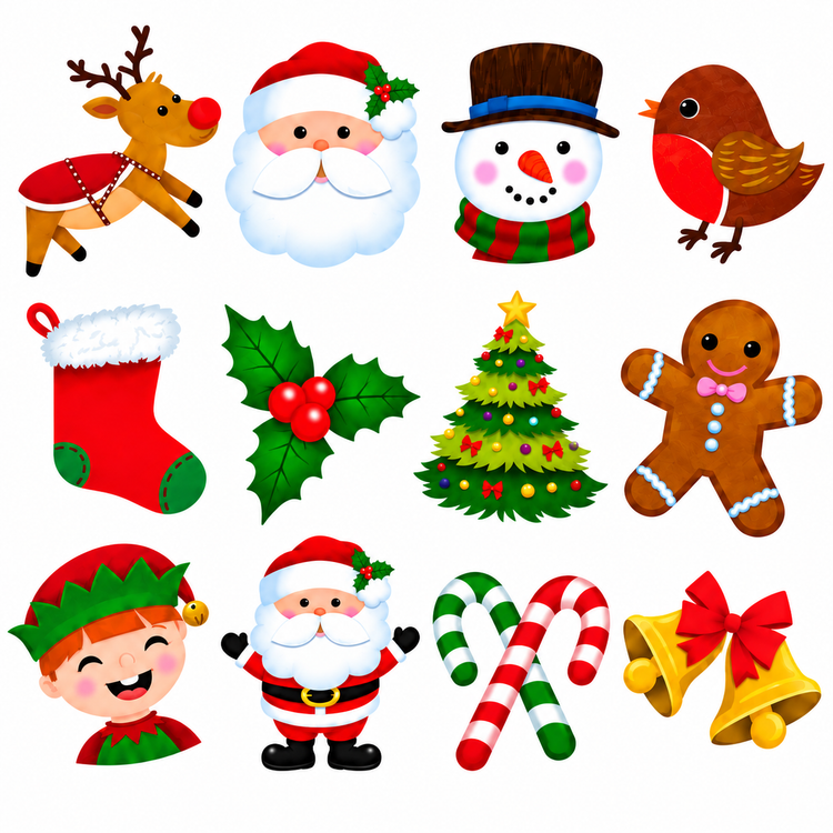 Christmas Temporary Tattoos for Kids Xmas Party Bag Fillers Stocking Fillers