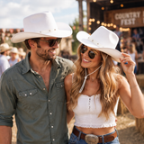 Adult Texan Cowgirl Cowboy Hat Wild West Hen Stag Fancy Dress Party Mens Women