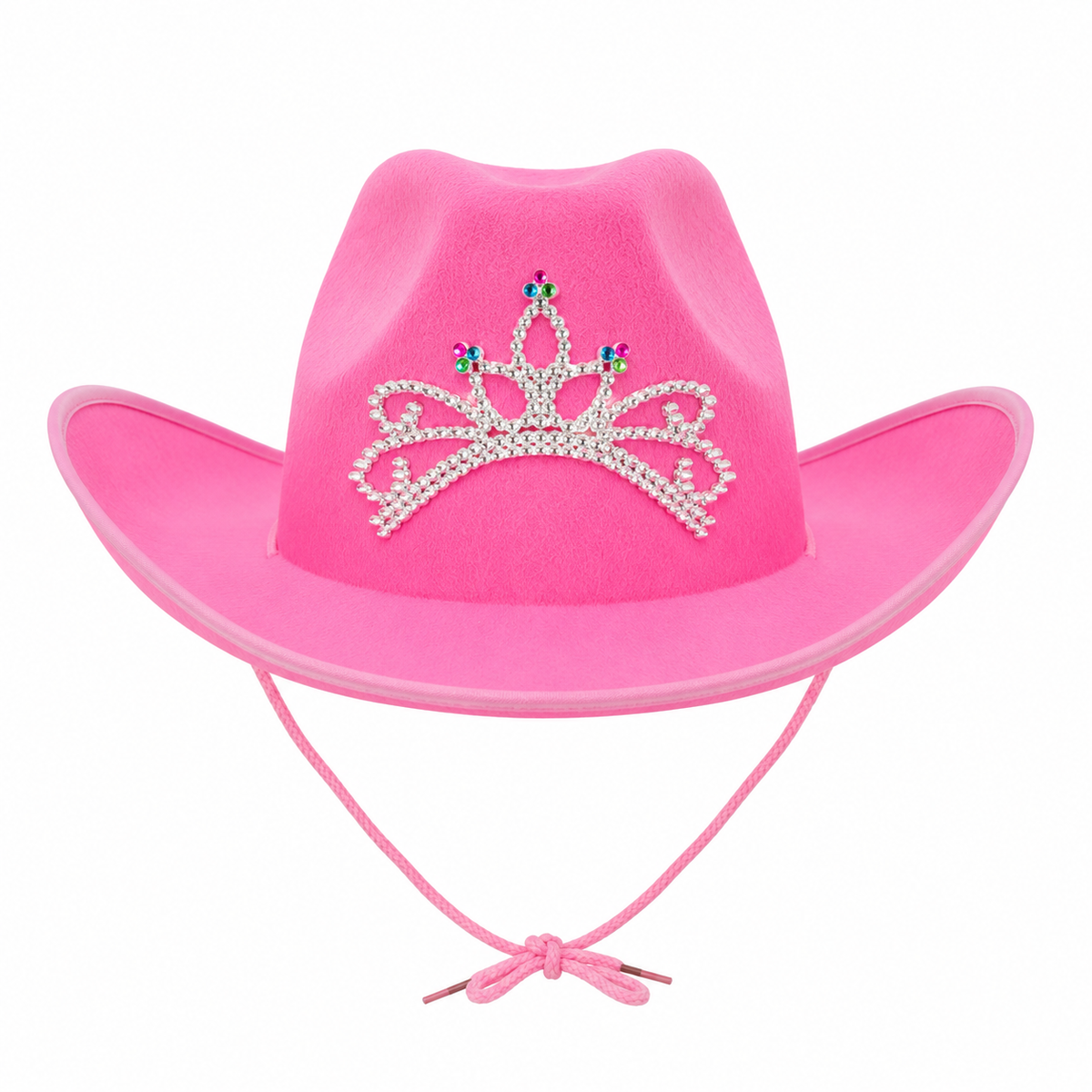 6x Pink Cowgirl Hats Adult Western Cowboy Fancy Dress Hen Do Party Tiara