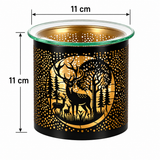 Deer Tea Light Oil Burner Wax Melt Warmer Metal Candle Holder Christmas Gift