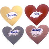 Large heart scratch off sticker demo