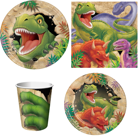 Dinosaur party tableware