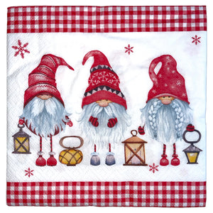 Christmas Tableware Gnome napkins