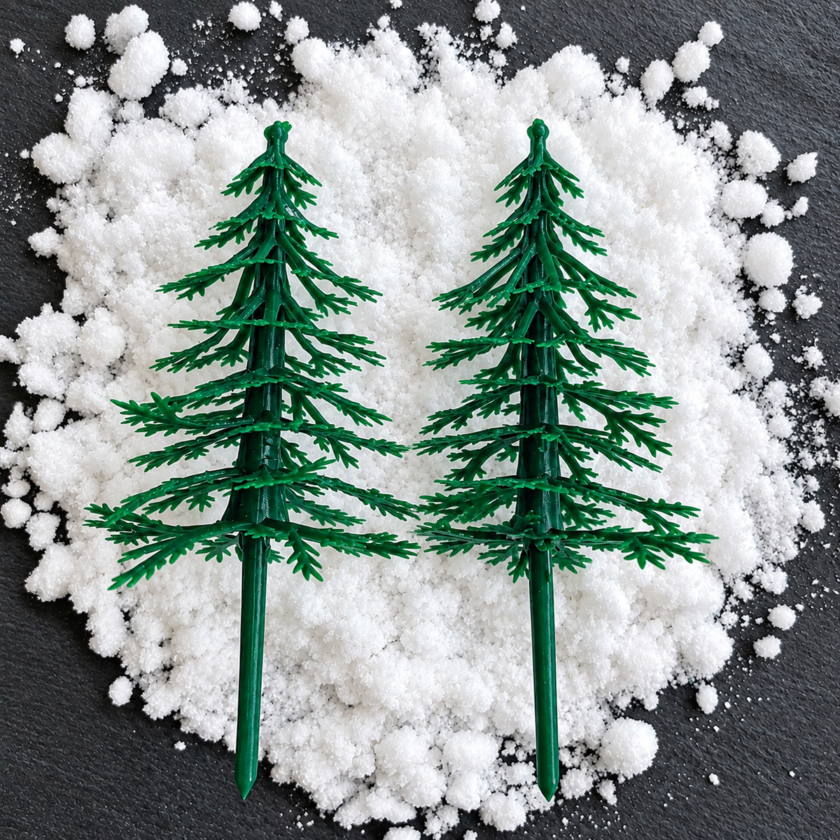 Fir Tree Christmas Cake Topper Decoration Forest Scene Cake Dislay