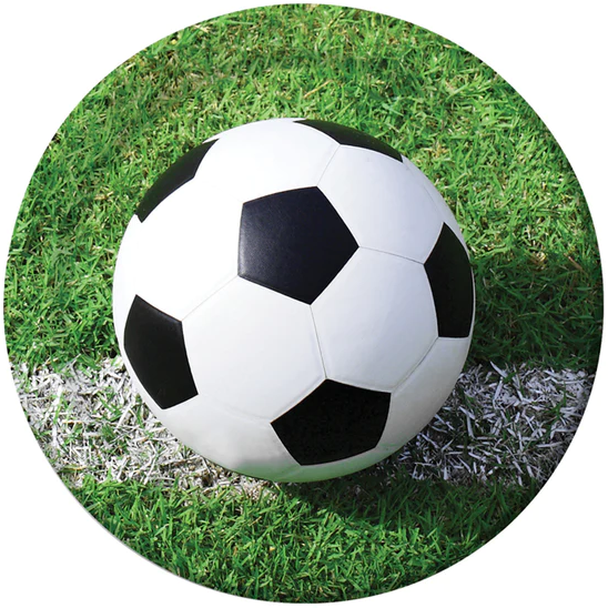 football party tableware paper plates