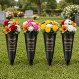 Grave Vase Spike Funeral Memorial Flower Pot Holder Loving Memory Container