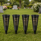 Grave Vase Spike Funeral Memorial Flower Pot Holder Loving Memory Container