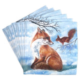 Christmas Tableware Fox napkins