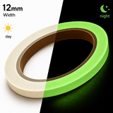 12mm Glow In The Dark Tape 10 metre Roll Stickey Self Adhesive Luminous Sticker