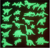 Glowing dinosaur wall stickers