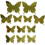 Gold butterfly wall stickers
