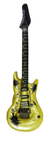 gold inflatable rock and roll guitar