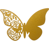 Butterfly name card gold