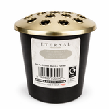 Grave Pot Insert with Lid - Flower Vase Holder For Memorial Cemetery Grave Stone