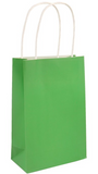 Green small paper party gift bag