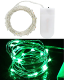 Green 20 LED string fairy lights 2m length