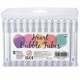 24 Heart Bubble Tubes For White Wedding Party Favours Bag Filler Mini Gift Idea