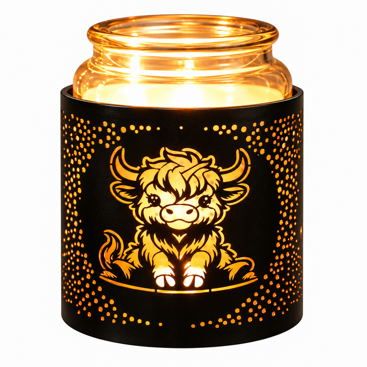Highland Cow Tea Light Oil Burner Wax Melt Candle Holder Cute Gift Idea