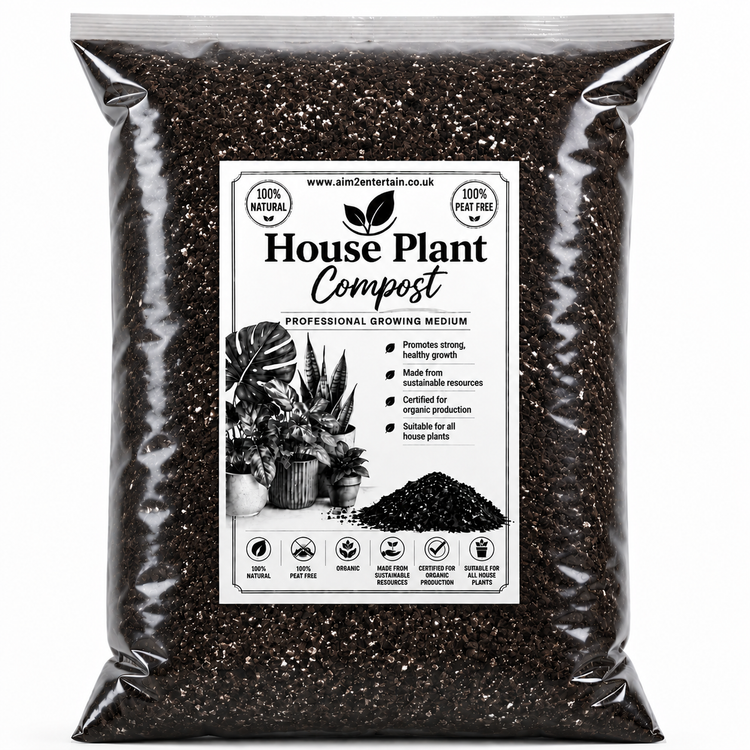 Organic House Plant Compost Fast-Drain Mix with added Perlite Indoor Plant Soil