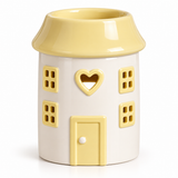 White House Wax Melt Burner 12cm Ceramic Oil Burner Tealight Holder Fragrance