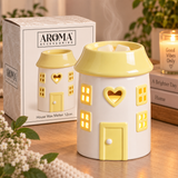 White House Wax Melt Burner 12cm Ceramic Oil Burner Tealight Holder Fragrance