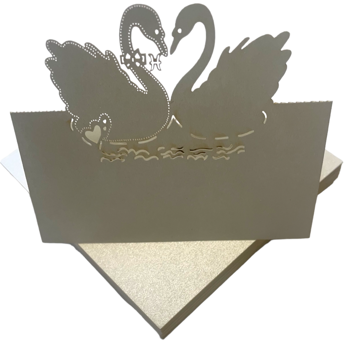 Swan Place Cards for Wedding Guest Names or Table Numbers