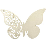 Butterfly name card  ivory