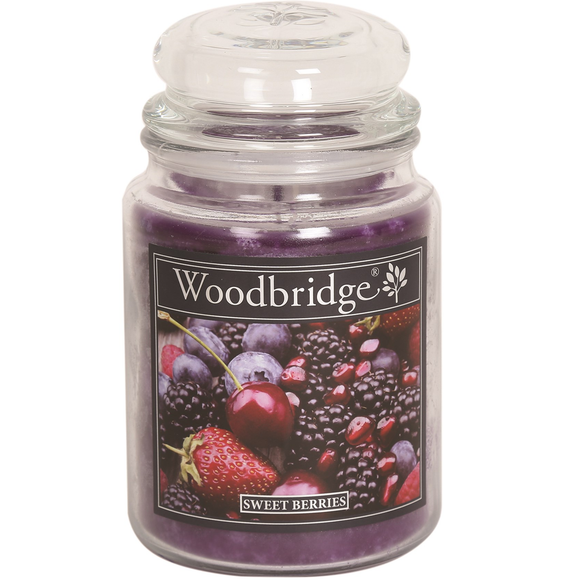 Woodbridge Large Sweet berries Scented Jar Candle