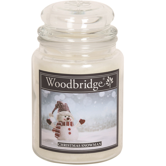 Woodbridge Large Christmas Snowman Scented Jar Candle