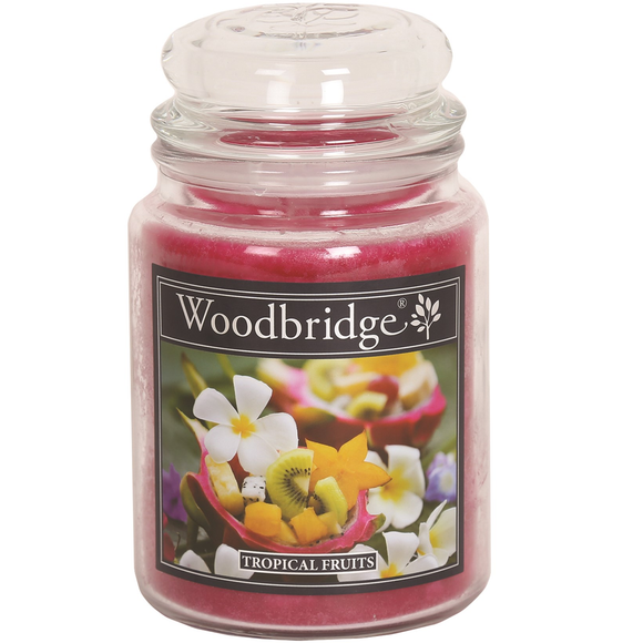 Woodbridge Large Tropical Fruit Scented Jar Candle