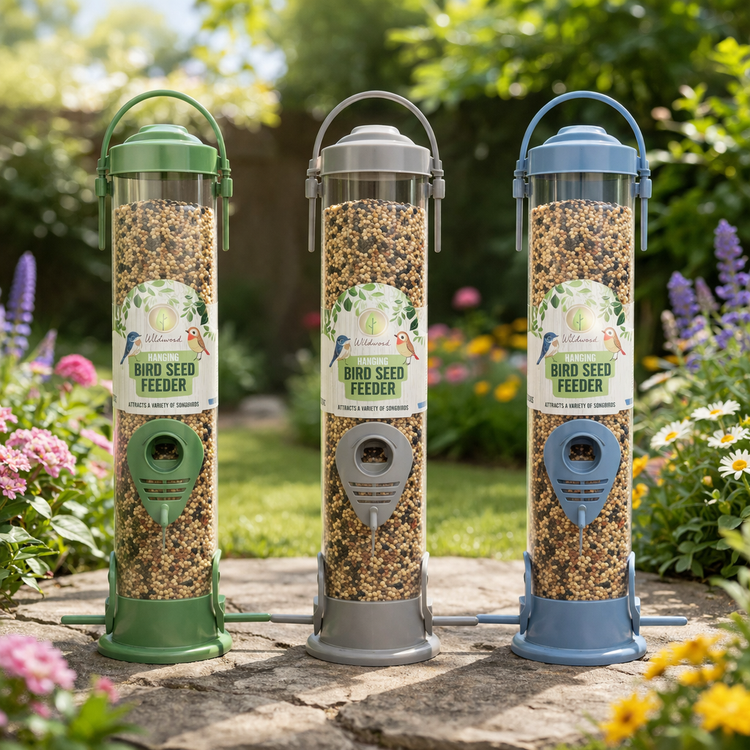 Large Seed Feeders For Birds Pack of 2 Wild Garden Feeding Station Gift Idea XL