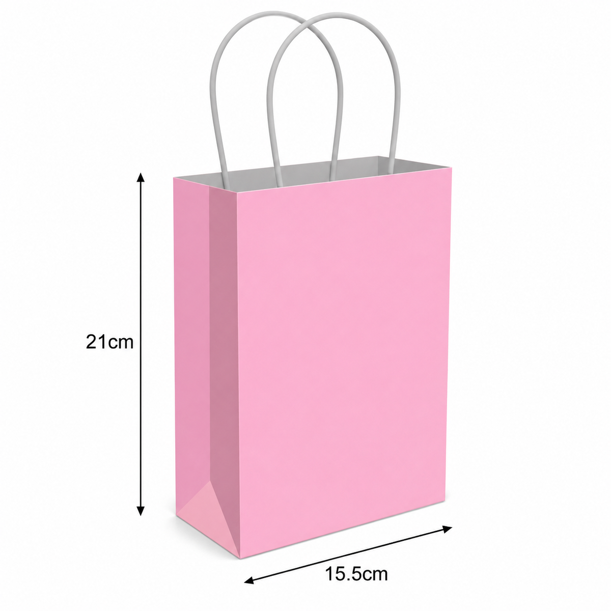 Light Pink Party Gift Bag With Handles Small Gift Present Loot Favours Paper Bags