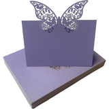 Butterfly place cards lilac