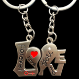 Forever love couples keyring gift idea